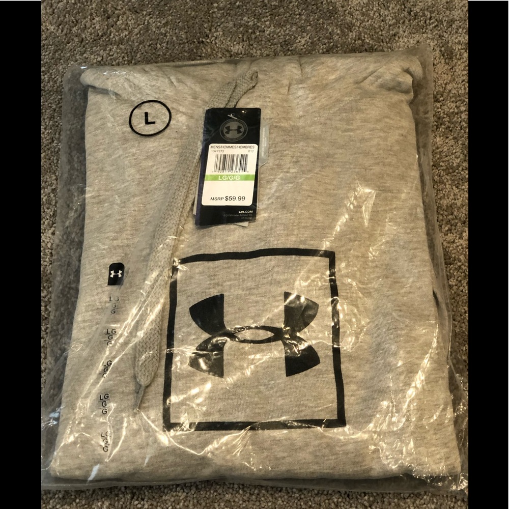 NWT Under Armour Mens Rival Fleece Logo Hoodie - Picture 6 of 7